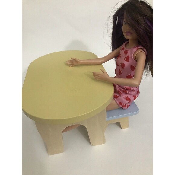 Wooden Table and Chair  For Dolls - Picture 1 of 16